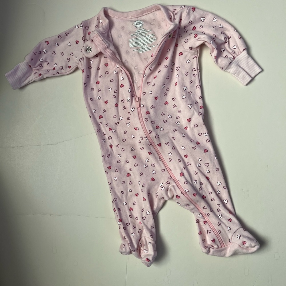 wonder nation newborn zip up onesie